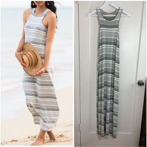Fighting Eel Nonami Maxi Dress in Preppy Stripe size Small